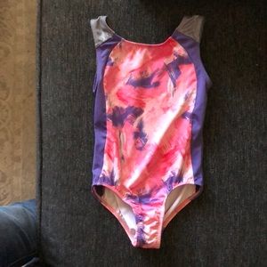 Girls leotard pink/ purple size 6/6x
